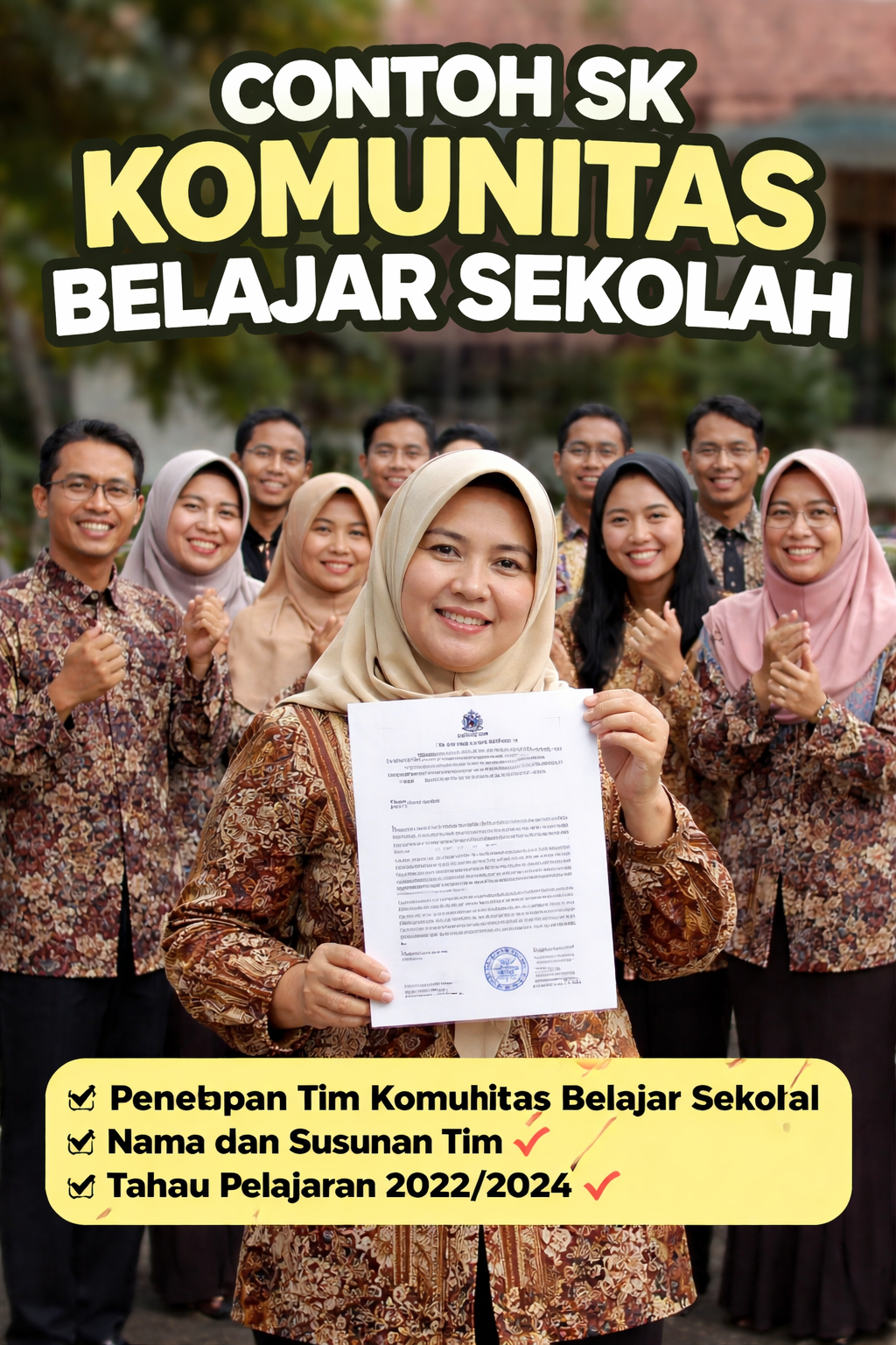 Contoh SK Komunitas Belajar Sekolah