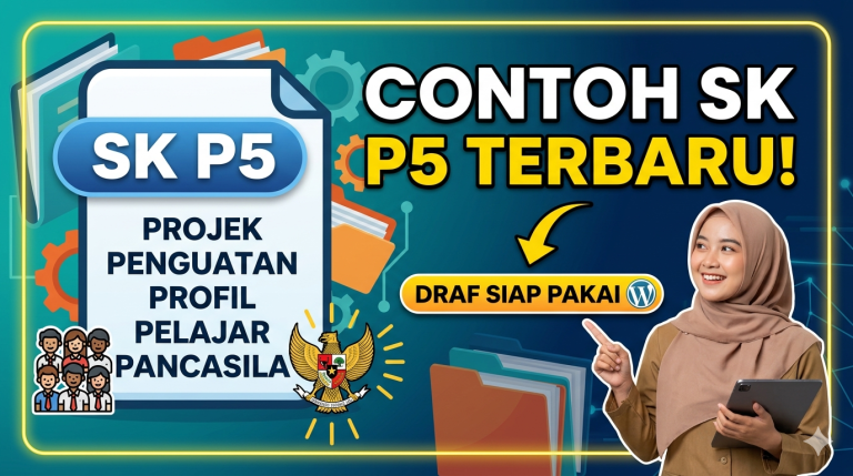 Contoh SK Pembentukan Tim Pelaksana P5 (Projek Penguatan Profil Pelajar Pancasila) Terbaru